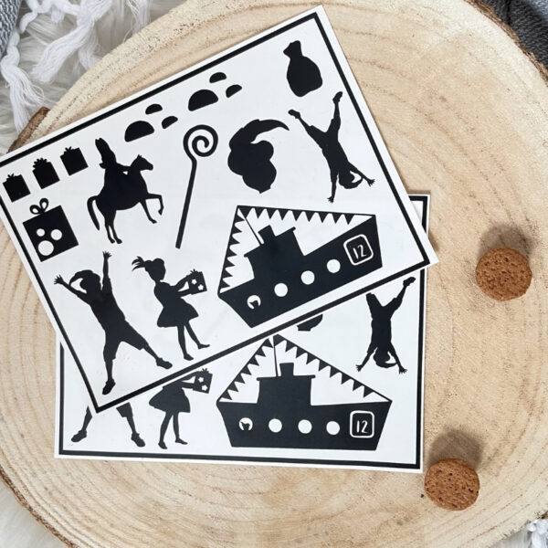 Sinterklaas DIY stickers decoratie maken